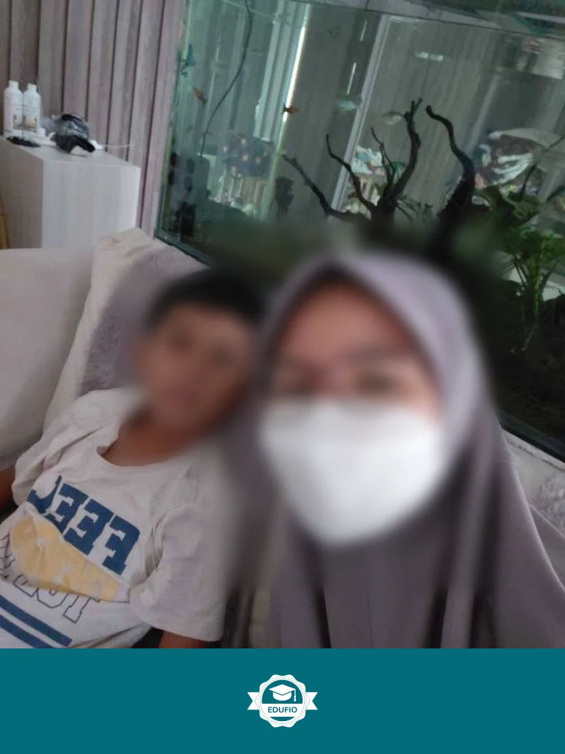 Momen sesi les berhitung Jogja sedang berlangsung