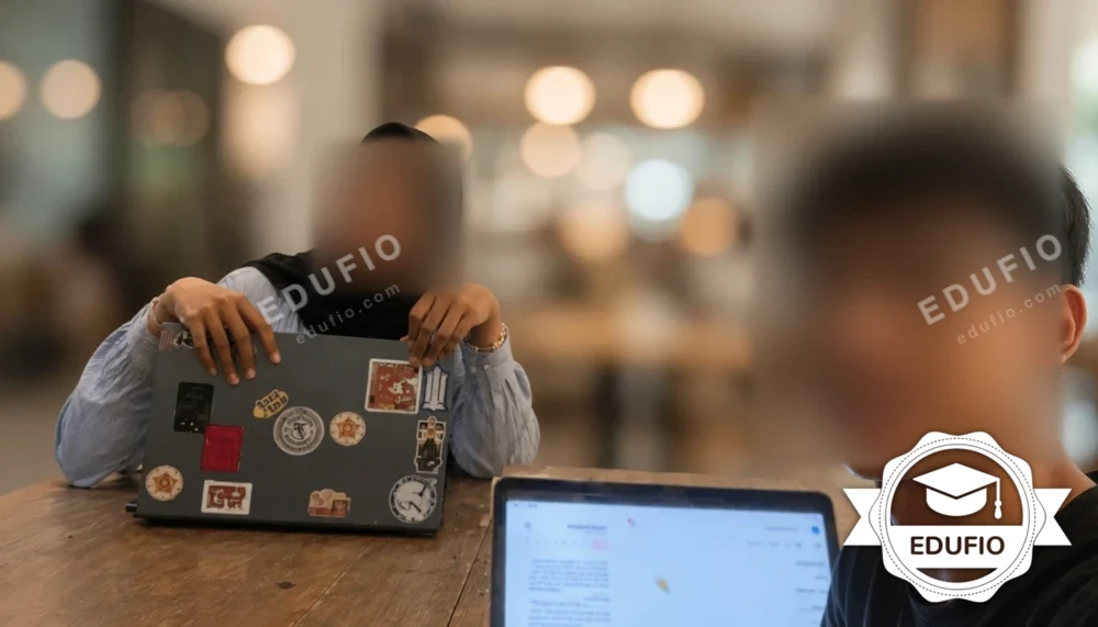 Tutor Edufio mendampingi siswa di kelas les biologi Jogja