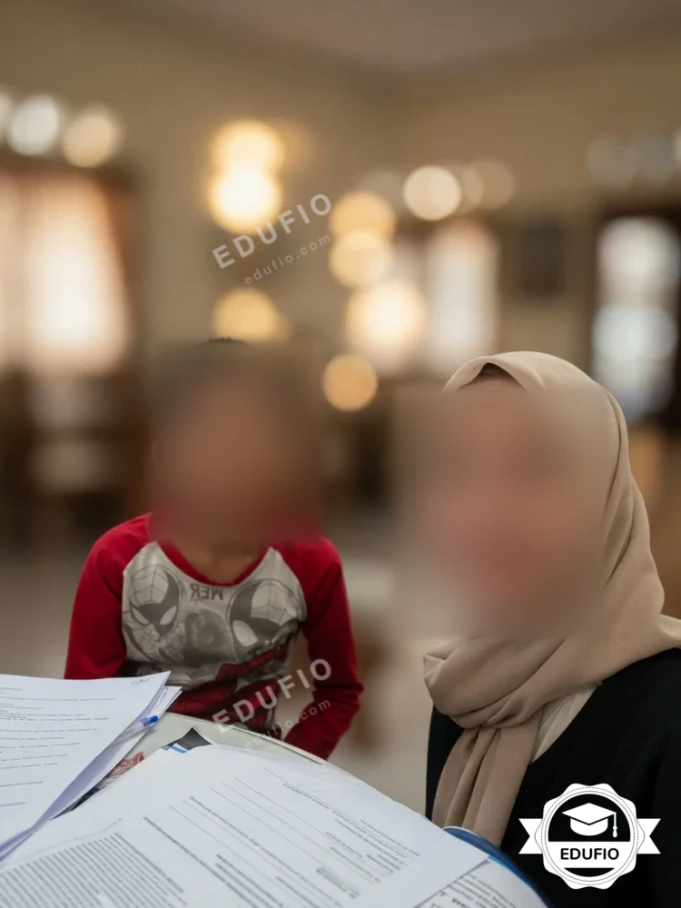 Tutor Edufio mendampingi siswa di kelas les bahasa jawa Jogja
