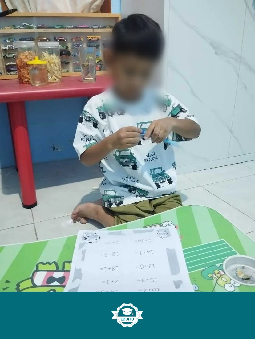 Tutor Edufio mendampingi siswa di kelas les calistung Bantul