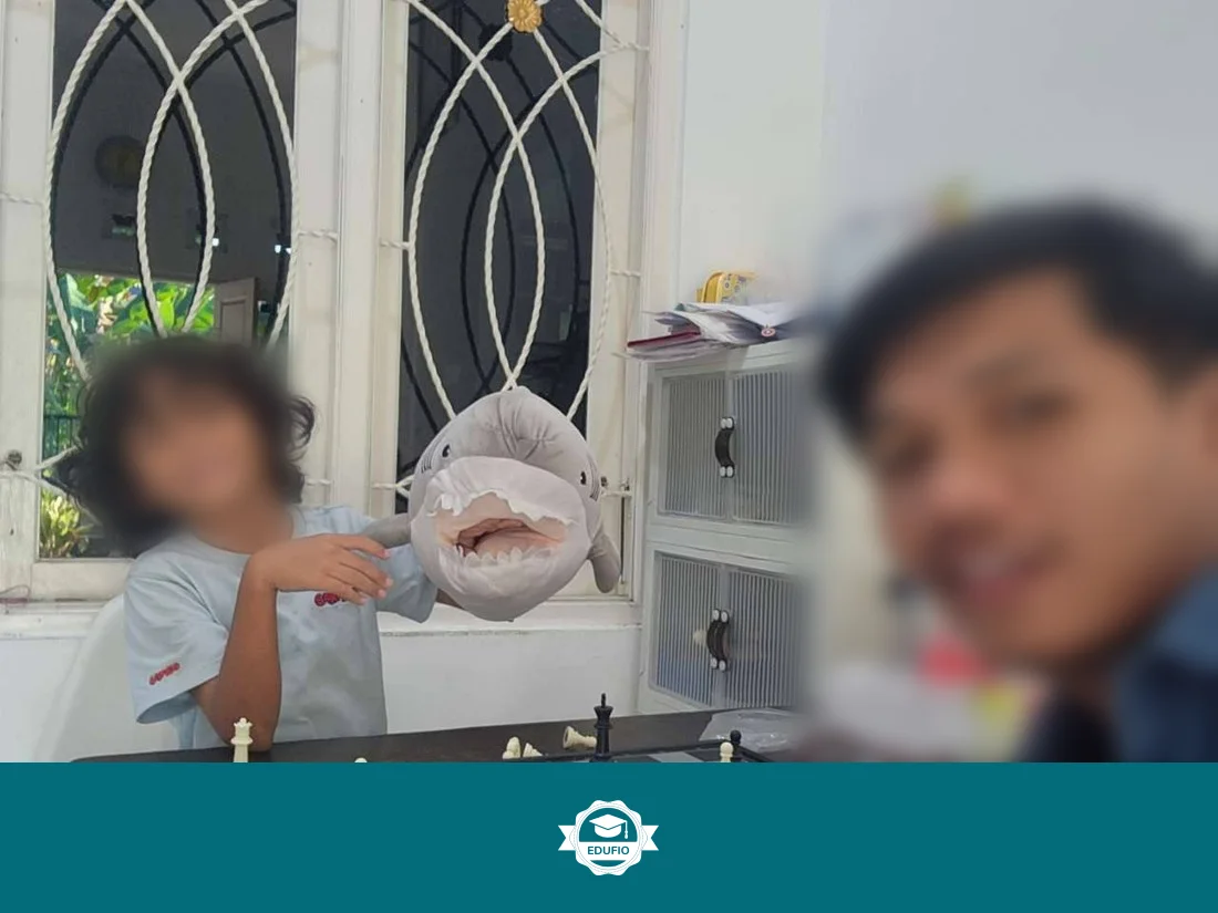 Dari ruang kelas les catur Jogja Edufio