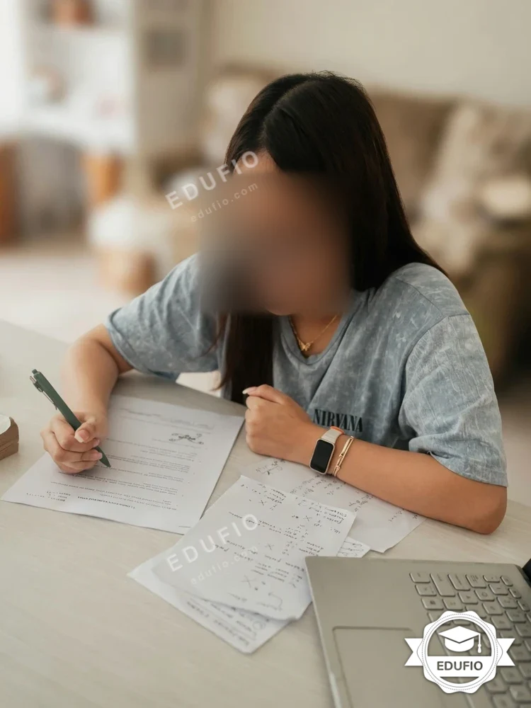 Dari ruang kelas les kimia Jogja Edufio