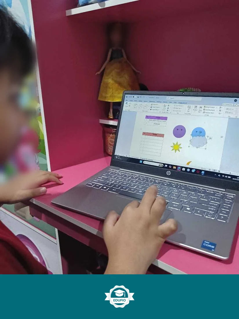 Siswa mengikuti les komputer Jogja bersama tutor Edufio