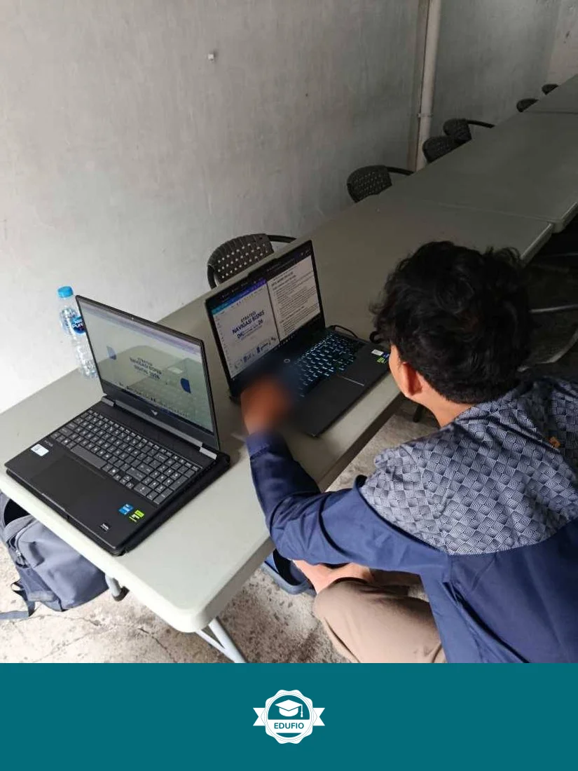 Galeri kelas les komputer Jogja: siswa bersama tutor Edufio