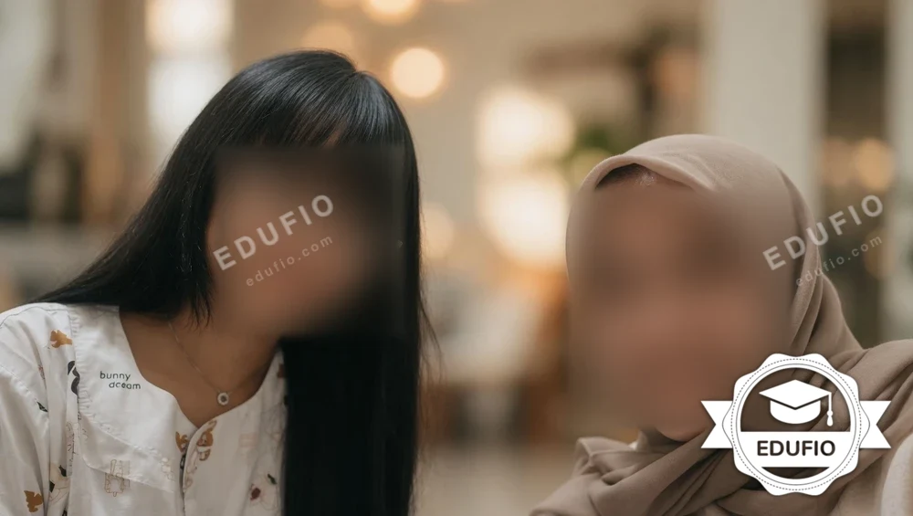 Dari ruang kelas les matematika Jogja Edufio