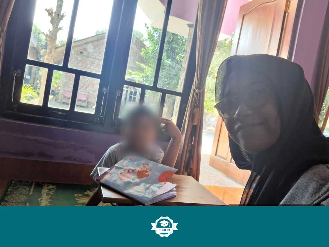 Siswa mengikuti les mengaji Bantul bersama tutor Edufio