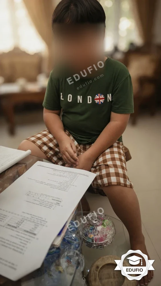 Tutor Edufio mendampingi siswa di kelas les SD Jogja