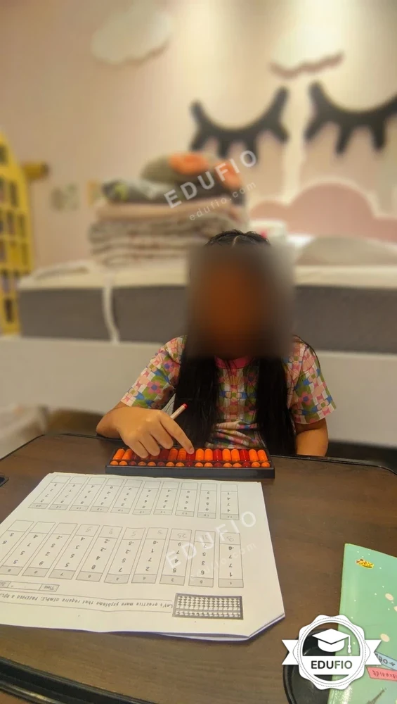 Dari ruang kelas les sempoa Jogja Edufio