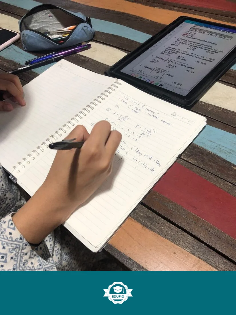 Dari ruang kelas les SMA Jogja Edufio