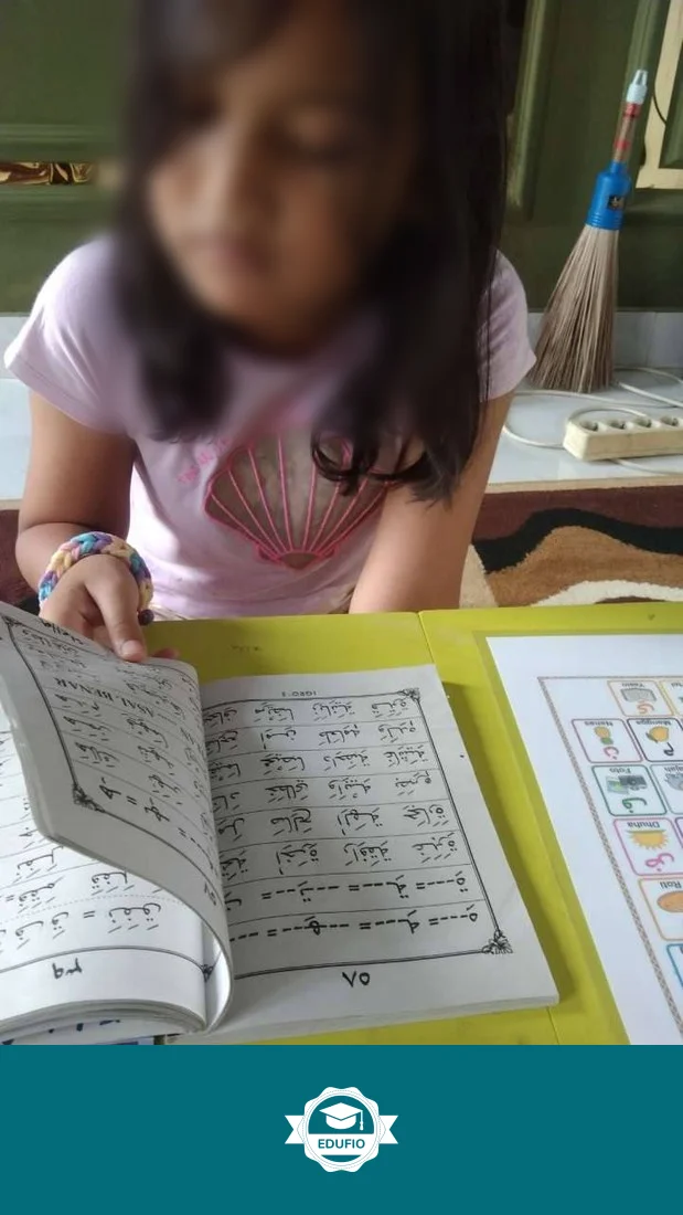 Siswa mengikuti les tahfidz Jogja bersama tutor Edufio