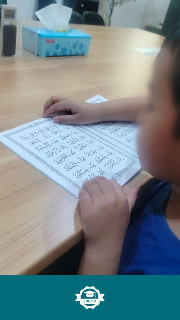 Galeri kelas les tahfidz Jogja: siswa bersama tutor Edufio