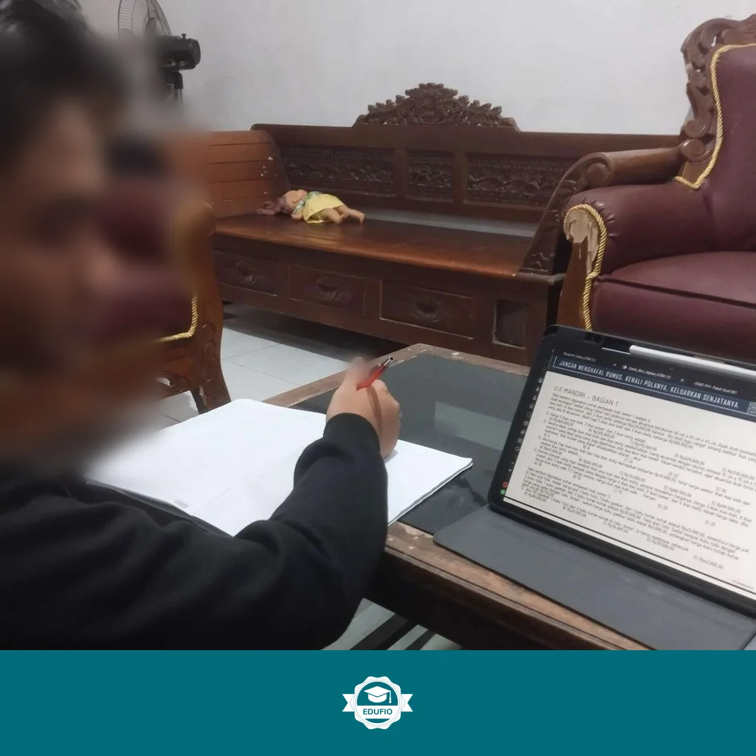 Galeri kelas les UTBK SNBT Bantul: siswa bersama tutor Edufio