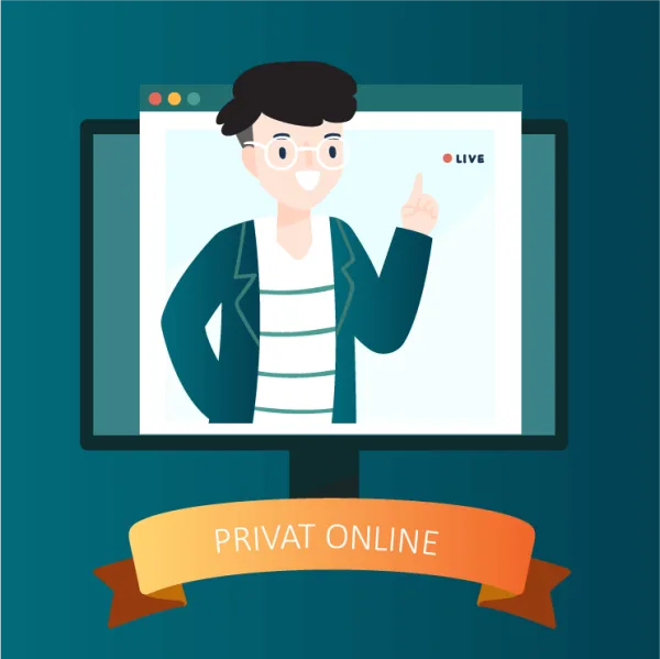 Sesi les online Edufio lewat layar bersama tutor di Jogja