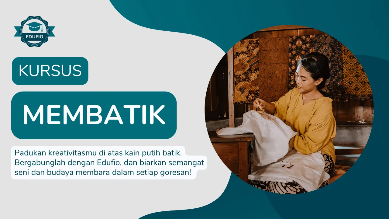Kursus Membatik bersama tutor Edufio di Jogja