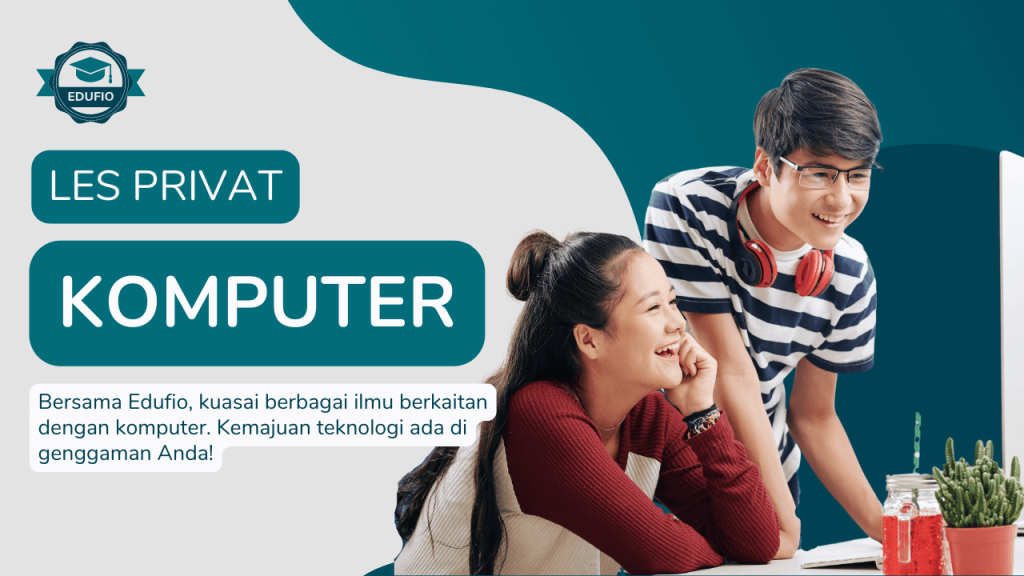 Poster program les komputer dan IT Edufio Jogja