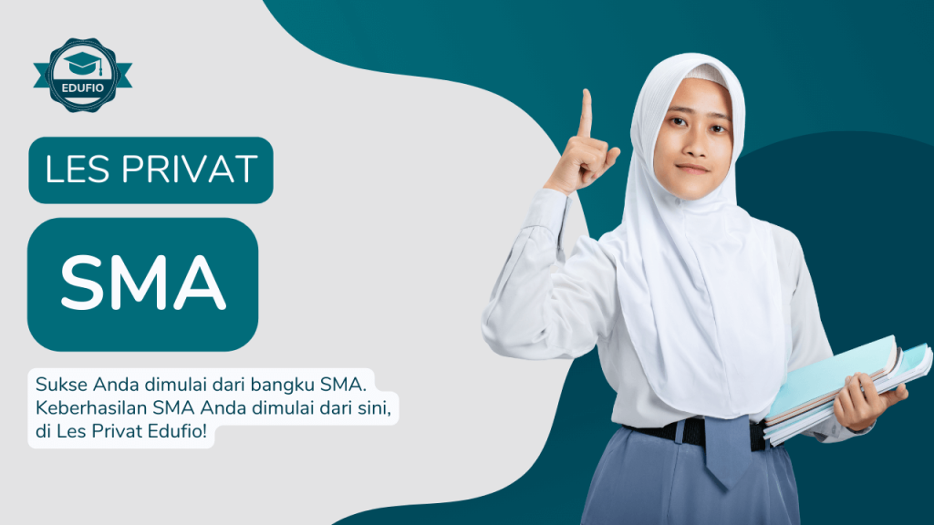 Poster program les privat SMA Edufio Jogja